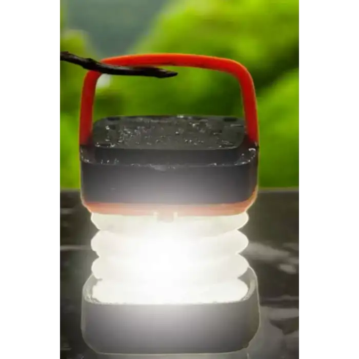 AsilTech Led Lamba Kamp Lambası Hafif Taşınabilir Şarj Süreli Akordeon El Fenerli