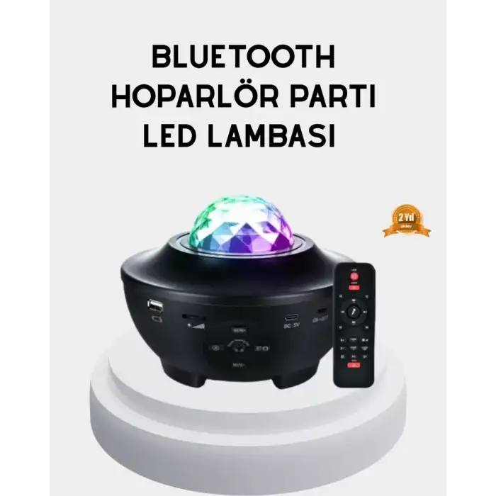 AsilTech LED Yıldızlı Projektör Galaxy Modlu Renk ve Parlaklık Ayarlı Gece Lambası