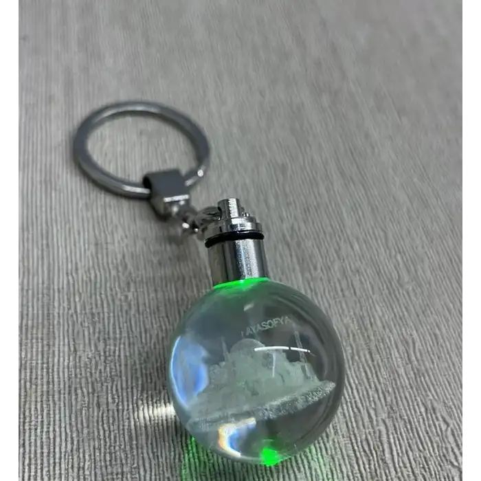AsilTech Ledli Ayasofya Tasarımı Kristal Anahtarlık