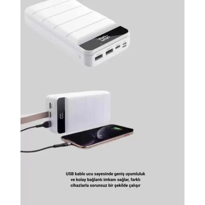AsilTech Lightning ve Type-C Girişli 50000mAh Powerbank