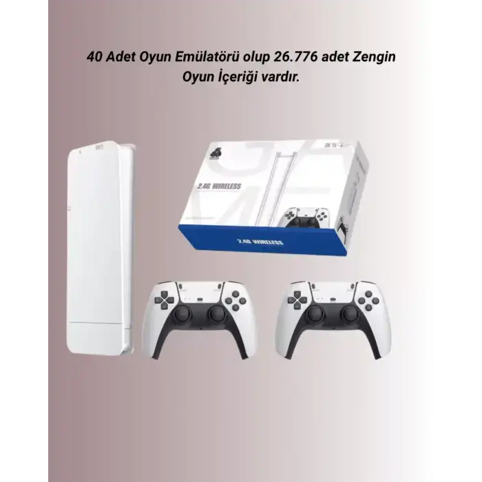 AsilTech M15 Retro Konsol – 20.000 Oyunlu, Çift Gamepadli, 4K HDMI