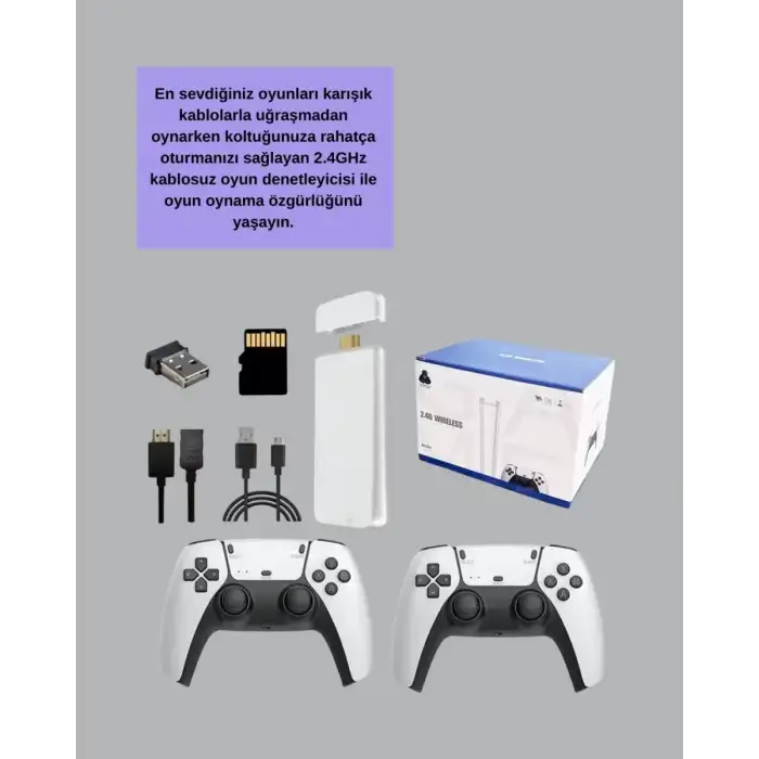 AsilTech M15 Video Oyun Konsolu 20 Emülatör Destekli 64GB Bellekli