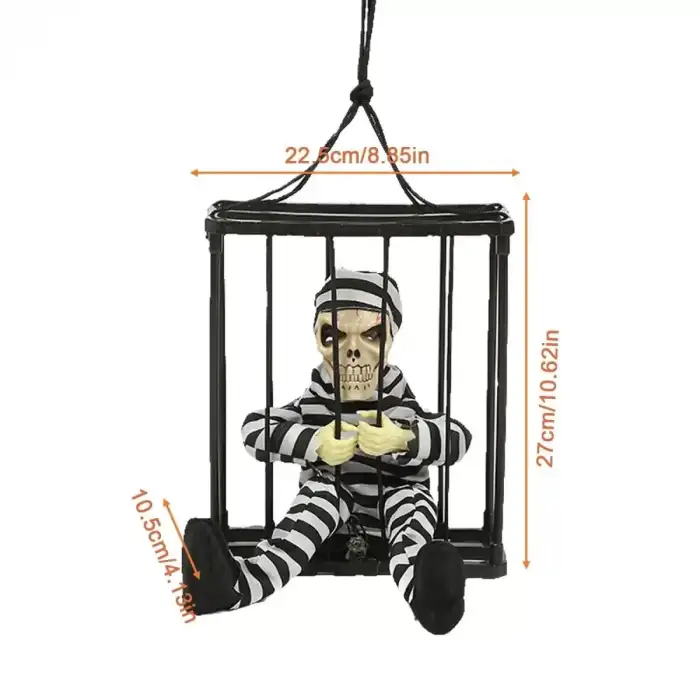 AsilTech MAHKUM GÖRÜNÜMLÜ KURU KAFA İSKELET