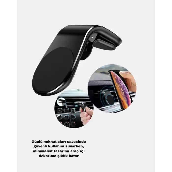 AsilTech Manyetik Araç Telefon Tutucu ve Hızlı Şarj Adaptörü 2’li Set