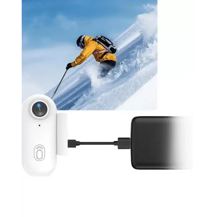 AsilTech Manyetik Klipsli Mini Aksiyon Kamera 4K WiFi Bağlantılı Geniş Açılı Lens