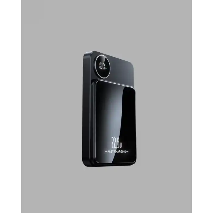 AsilTech Manyetik Powerbank 15W Wireless Hızlı Şarj LED Ekranlı