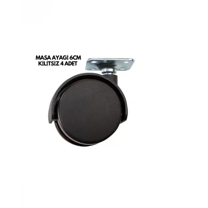 AsilTech MASA AYAĞI 6CM KİLİTSİZ 4 ADET