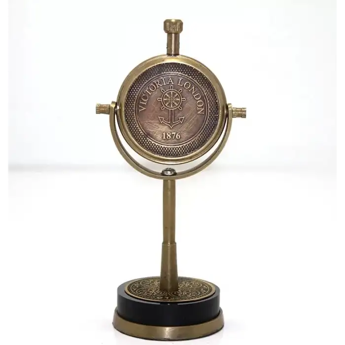 AsilTech Masa Üstü Pirinç Saat Model 4