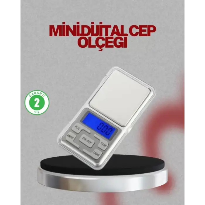 AsilTech Mavi Işıklı LCD Ekranlı Hassas Tartı Terazisi