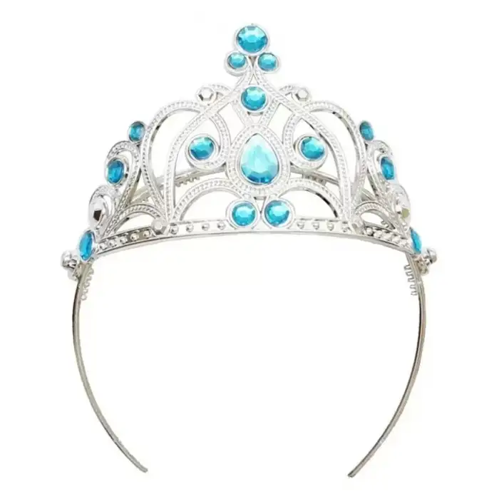 AsilTech Mavi Taşlı Prenses Tacı