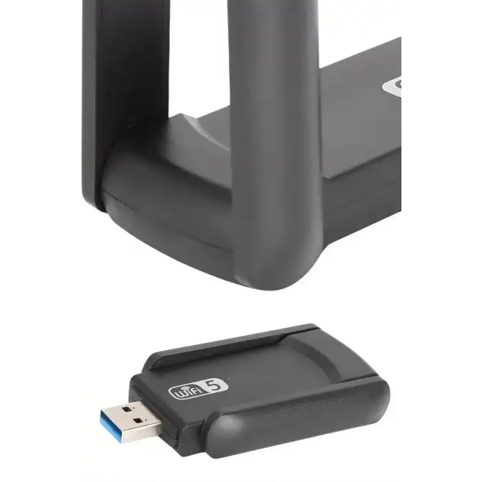 AsilTech Mbps Wifi Alıcı Kablosuz Wifi Adaptörü Çift Band Çift Antenli
