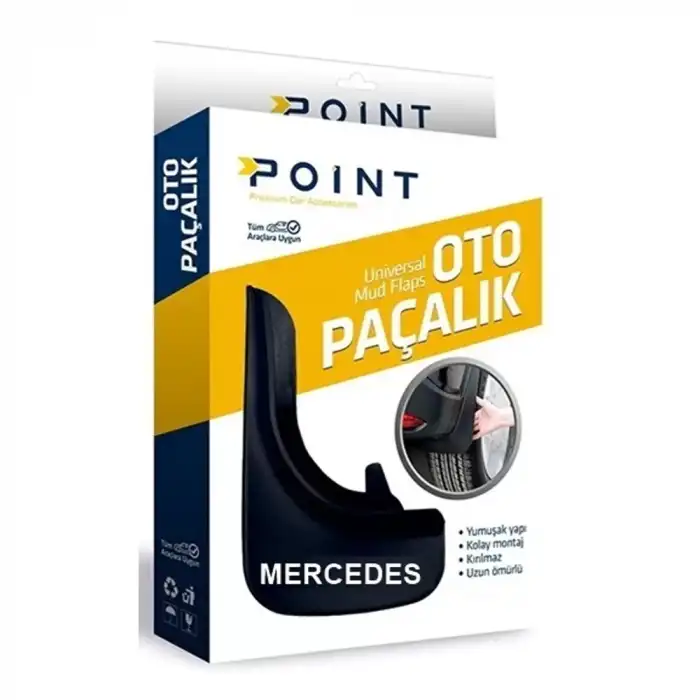 AsilTech Mercedes Paçalık Tozluk Çamurluk Siyah 2li