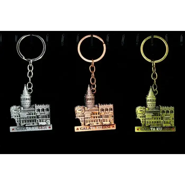 AsilTech Metal Galata Kulesi Anahtarlık Model 4