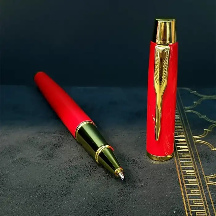 AsilTech Metal Kırmızı Roller Kalem