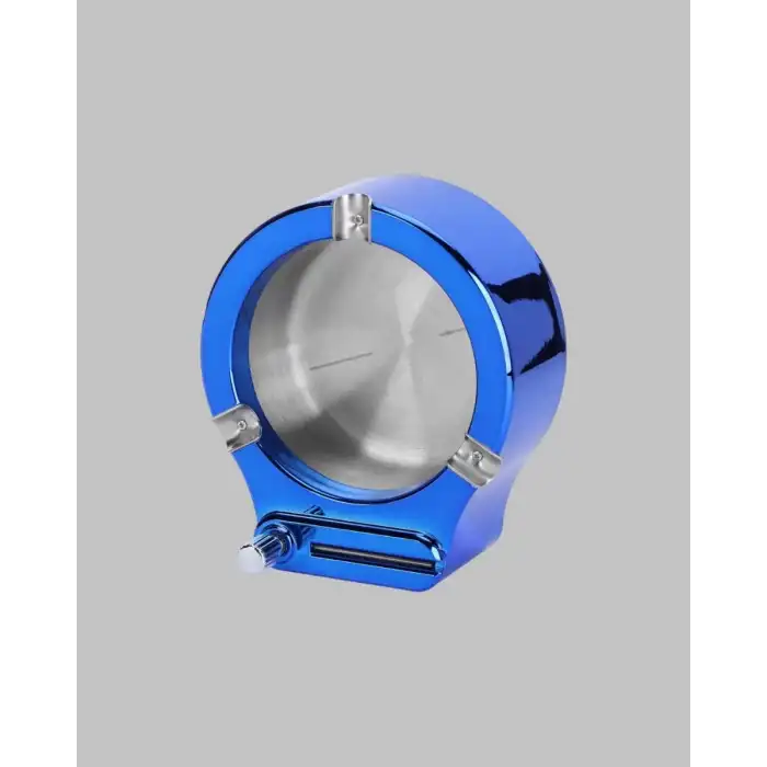 AsilTech Metal Küllük ve Çakmak Seti Yuvarlak Modern Tasarım