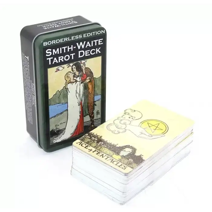 AsilTech Metal Kutulu Tarot Kartı Smith-Waite