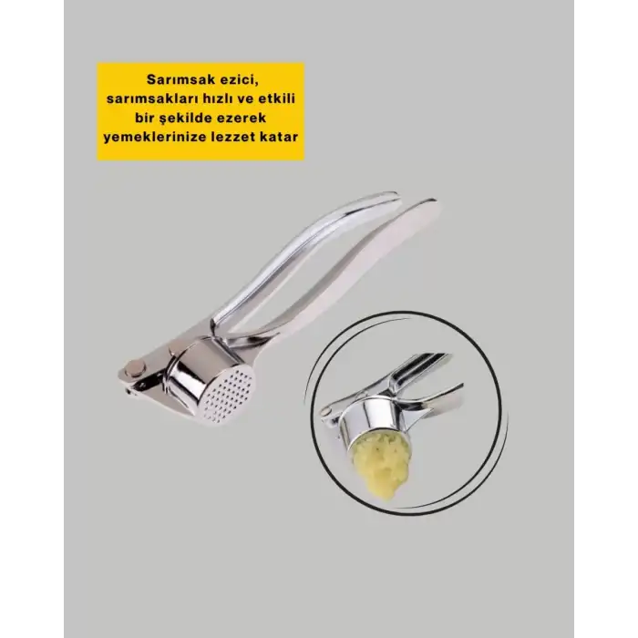 AsilTech Metal Sarımsak Ezici