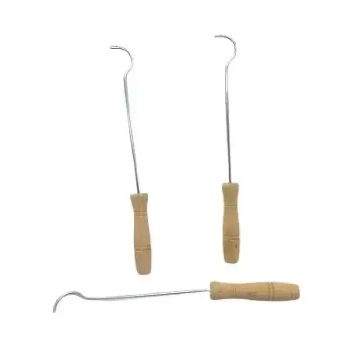 AsilTech Metal Soba Kapak Açacağı - Ahşap Saplı - Güvenli Kullanım