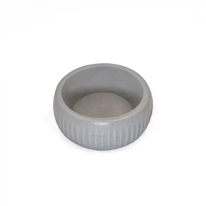 AsilTech Mikopet Organik Seramik Mama Kabı Gri