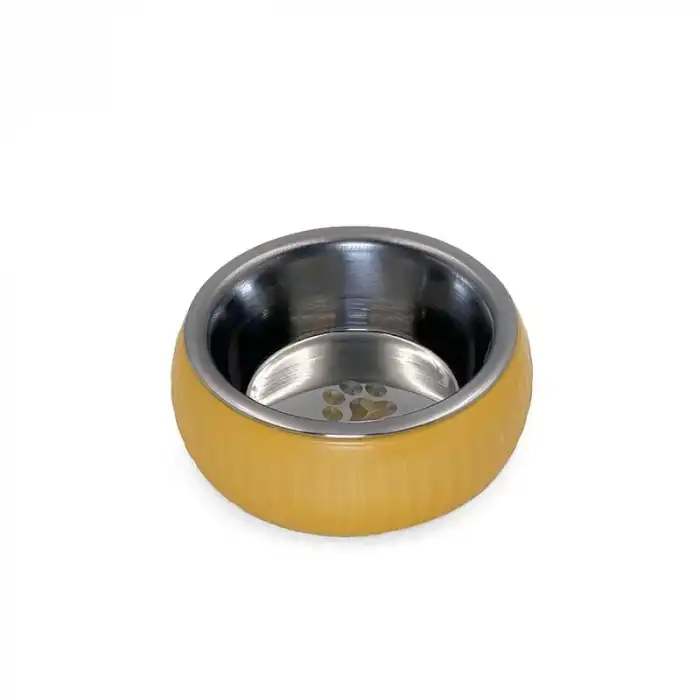 AsilTech Mikopet Organik Seramik Mama Kabı Sarı