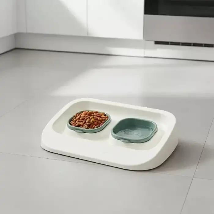 AsilTech Mikopet Yeşil 2si 1 Arada Mama Ve Su Kabı