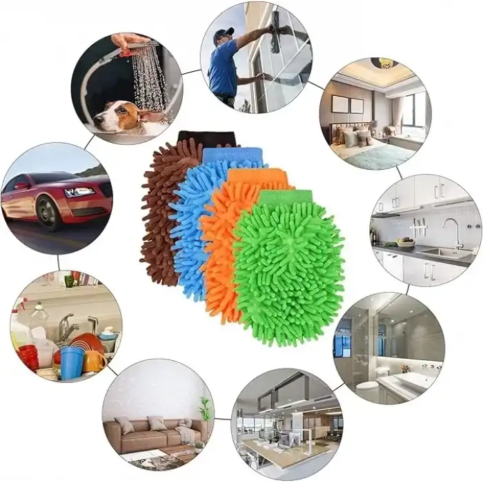 AsilTech Mikrofiber Araç Yıkama Eldiveni