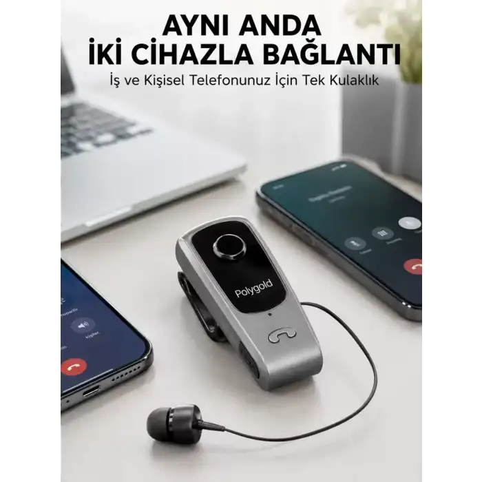 AsilTech Mikrofonlu ve Ses Kontrollü Kablosuz Kulak İçi Kulaklık