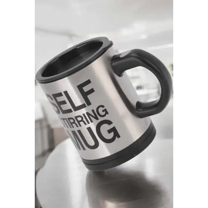 AsilTech Mikser Kupa Yazılı Mug Bardak Karıştırma Özelliği