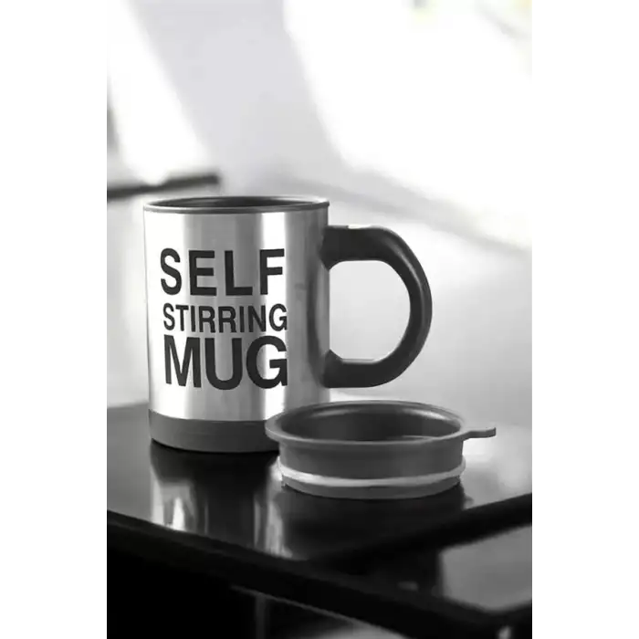 AsilTech Mikser Kupa Yazılı Mug Bardak Karıştırma Özelliği