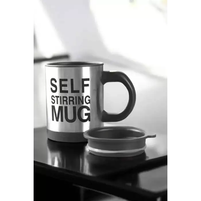 AsilTech Mikser Kupa Yazılı Mug Bardak Karıştırma Özelliği