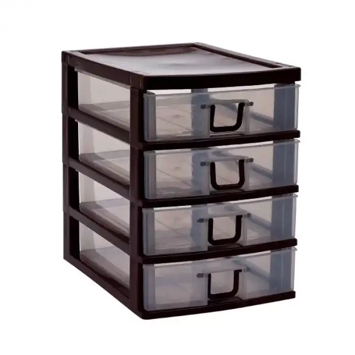 AsilTech Mini 4 Çekmeceli Komidin Organizer