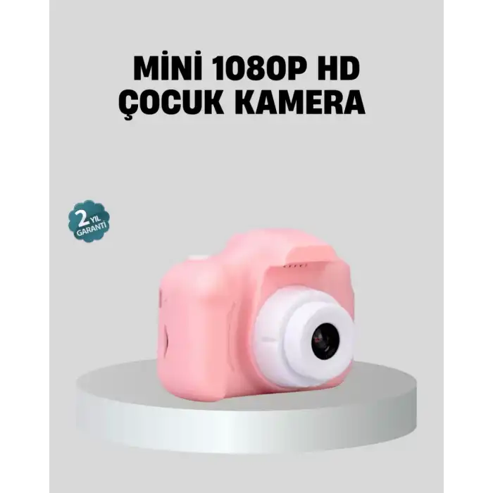 AsilTech Mini Dijital Çocuk Kamerası 8MP HD Ekranlı 1080P Video ve Şarjlı