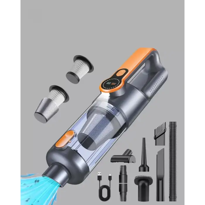 AsilTech Mini El Süpürgesi Çok Başlıklı Kablosuz Vakum Güçlü Emiş Numaratör Hediyeli