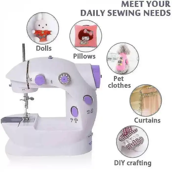 AsilTech Mini Ev Dikiş Makinesi Pedallı Sewing Machine