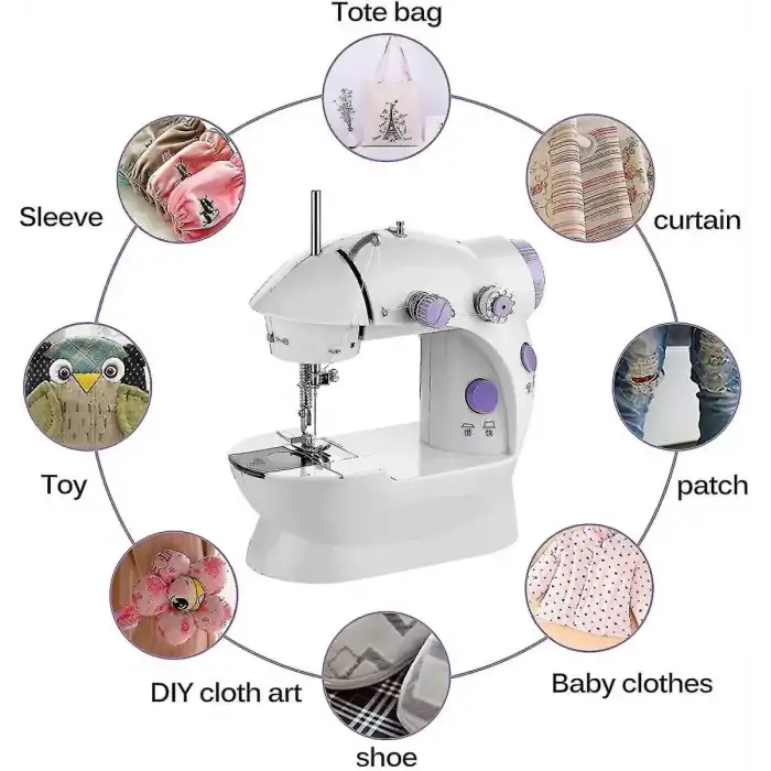 AsilTech Mini Ev Dikiş Makinesi Pedallı Sewing Machine