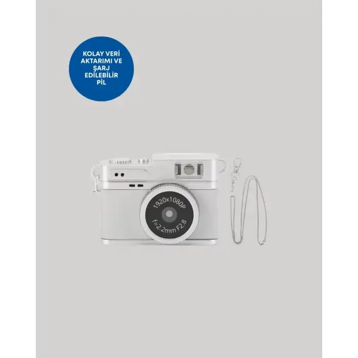 AsilTech Mini HD Dijital Kamera 1080P Kordonlu Taşınabilir Retro Model