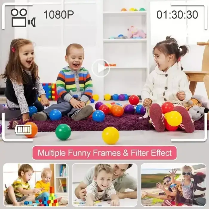 AsilTech Mini Kamera Fotoğraf Makinesi Pembe