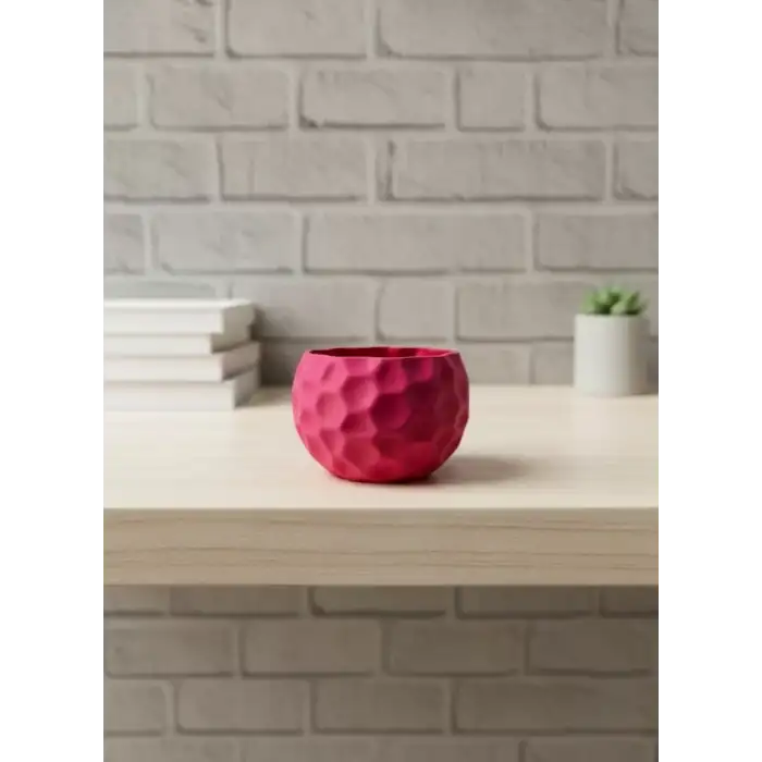 AsilTech Mini Mor Dekoratif Saksı 5 cm Modern Masaüstü Bitki Saksısı