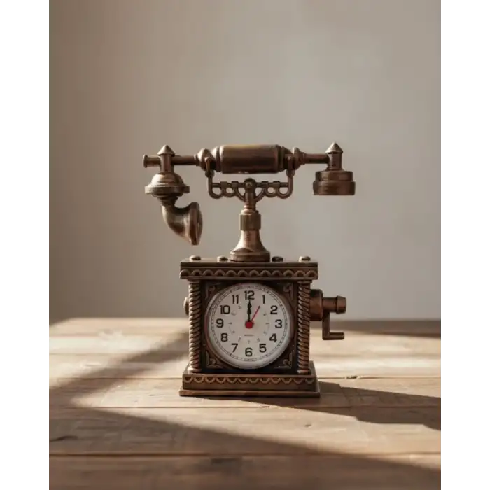 AsilTech Minimal Tasarımlı Masa Saati Alarm Özellikli Şık Model