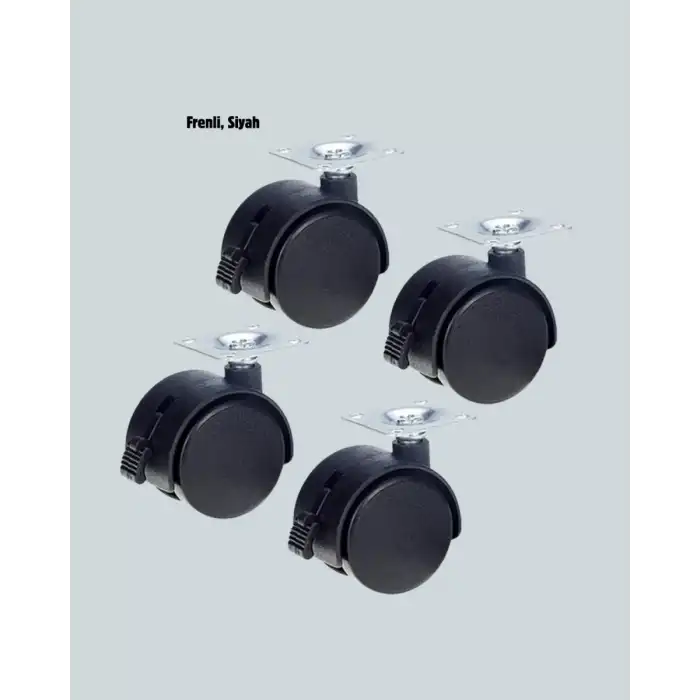 AsilTech Mobilya İçin Kilitli 4 cm Tekerlek Ayak Seti
