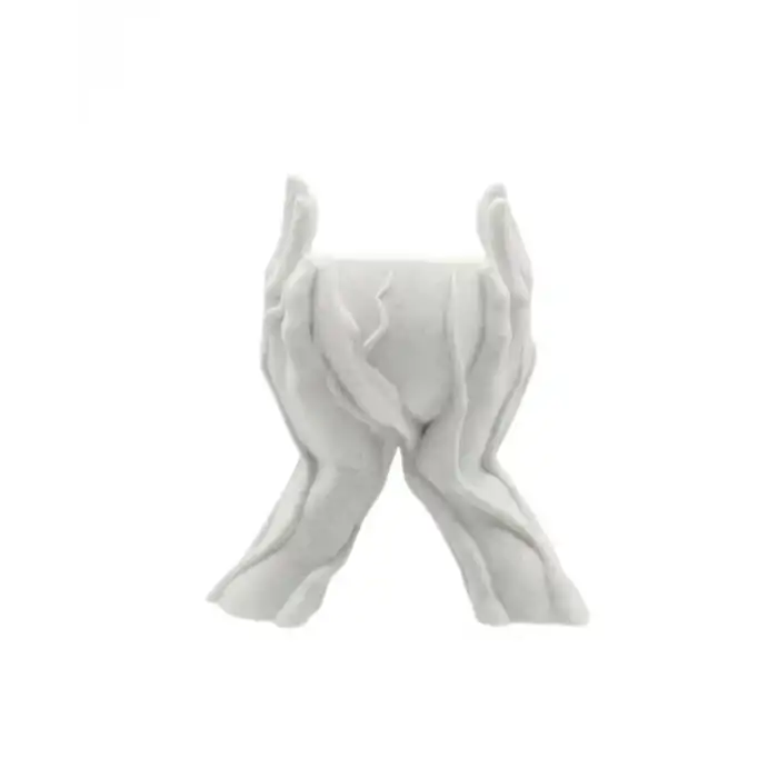 AsilTech Modern Ev Dekoru İçin El Şeklinde 3D Baskı Dekoratif Saksı Vazo