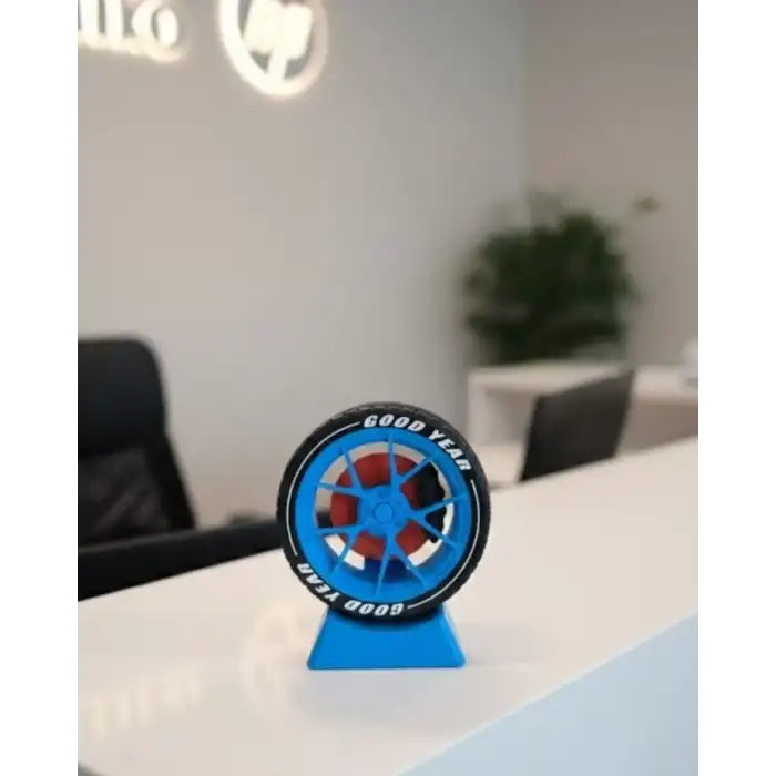 AsilTech Modern Ofis Dekoru Jant Görünümlü Masa Üstü Aksesuar