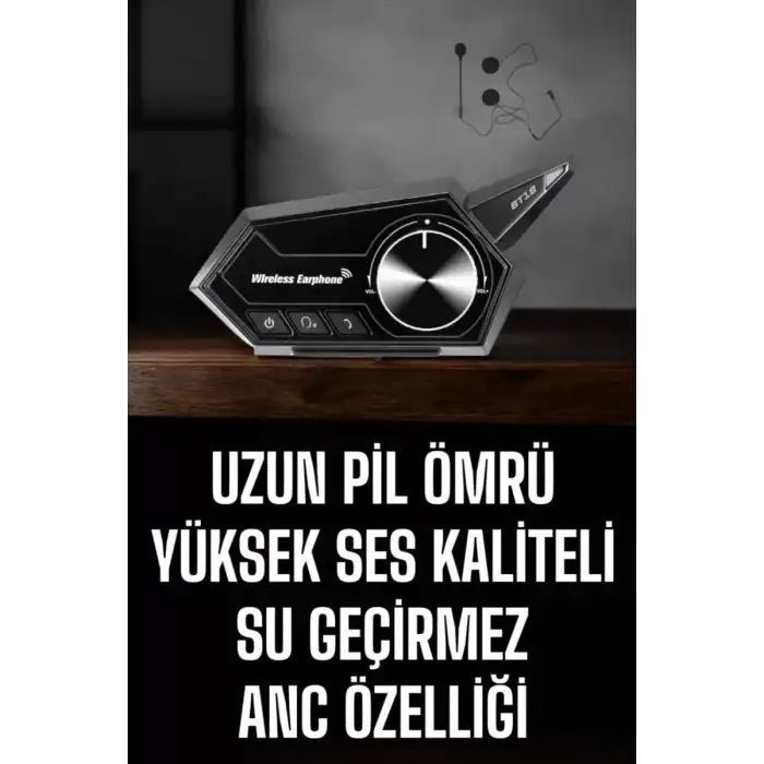AsilTech Motorcu Kulaklığı Kask Kulaklığı ANC Özelliği Sesli Görüşme Özelliği