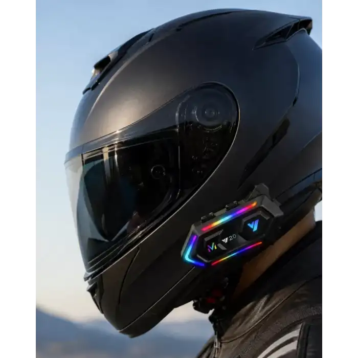 AsilTech Motosiklet Kaskı İçin Bluetooth Intercom Kulaklık Uzun Pil Ömrü