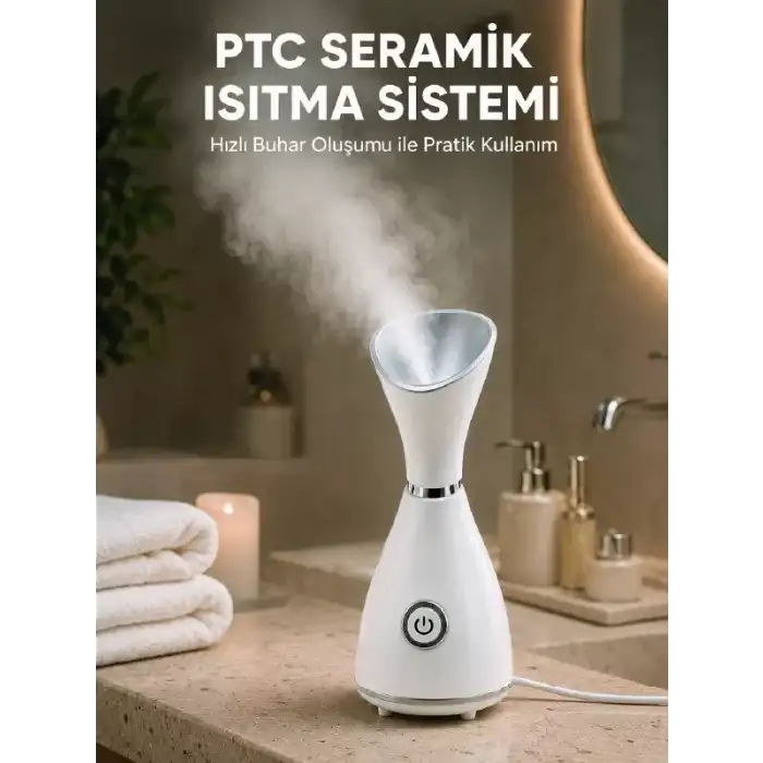 AsilTech Nano İyonik Cilt Bakım Buhar Makinesi PTC Isıtma Sistemli