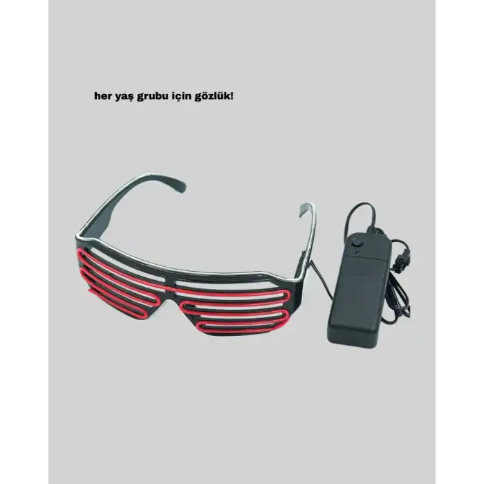 AsilTech NEON GÖZLÜK KIRMIZI