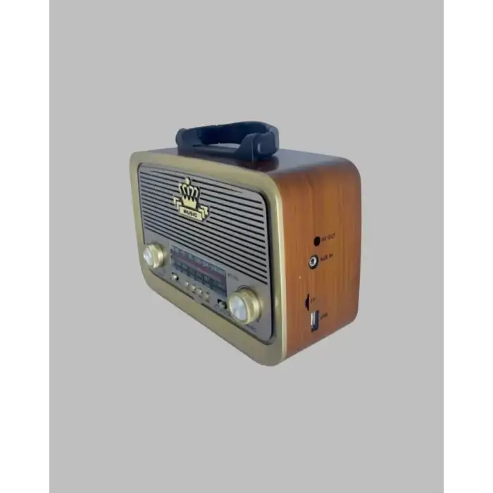 AsilTech Nostalji Bluetooth Radyo FM AM SW Ahşap Eskitme Tasarım Yeni Nesil