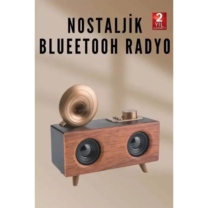 AsilTech Nostaljik Radyo Bluetooth Bağlantılı Şarjlı Yüksek Ses Kaliteli Yeni Nesil
