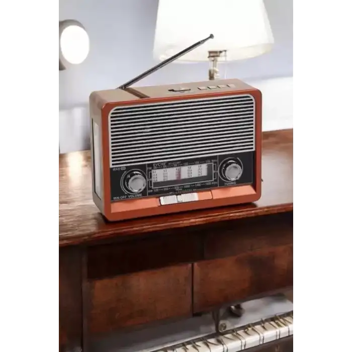 AsilTech Nostaljik Radyo USB,AUX Ve SD Kart Girişli Bluetooth Bağlantılı