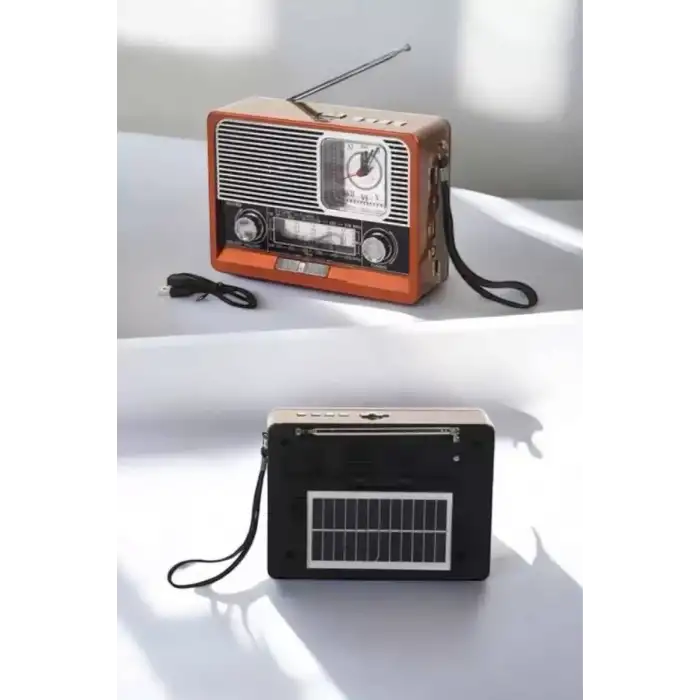 AsilTech Nostaljik Radyo USB,AUX Ve SD Kart Girişli Bluetooth Bağlantılı